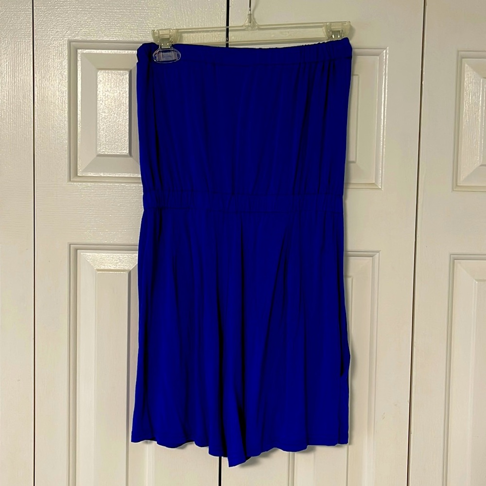 Strapless romper